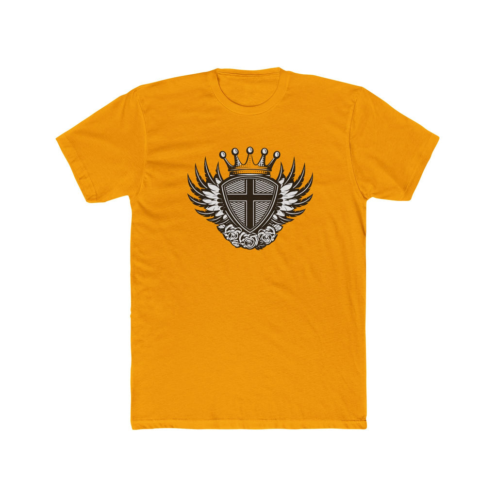 Crowned Winged Shield Tee | Rose Emblem Crest T-Shirt