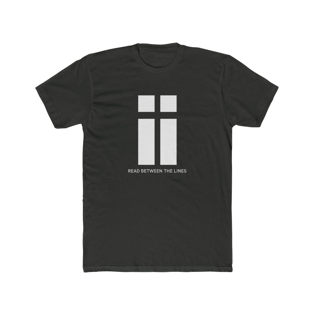 Read Between the Lines graphic Tee | Minimalist Cross Design