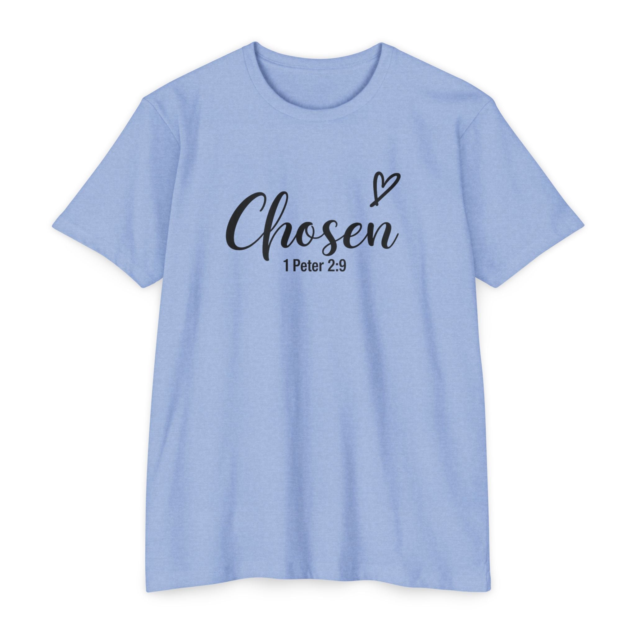 Womens Chosen 1 Peter 2:9 T-shirt | Christian Faith Scripture Tee