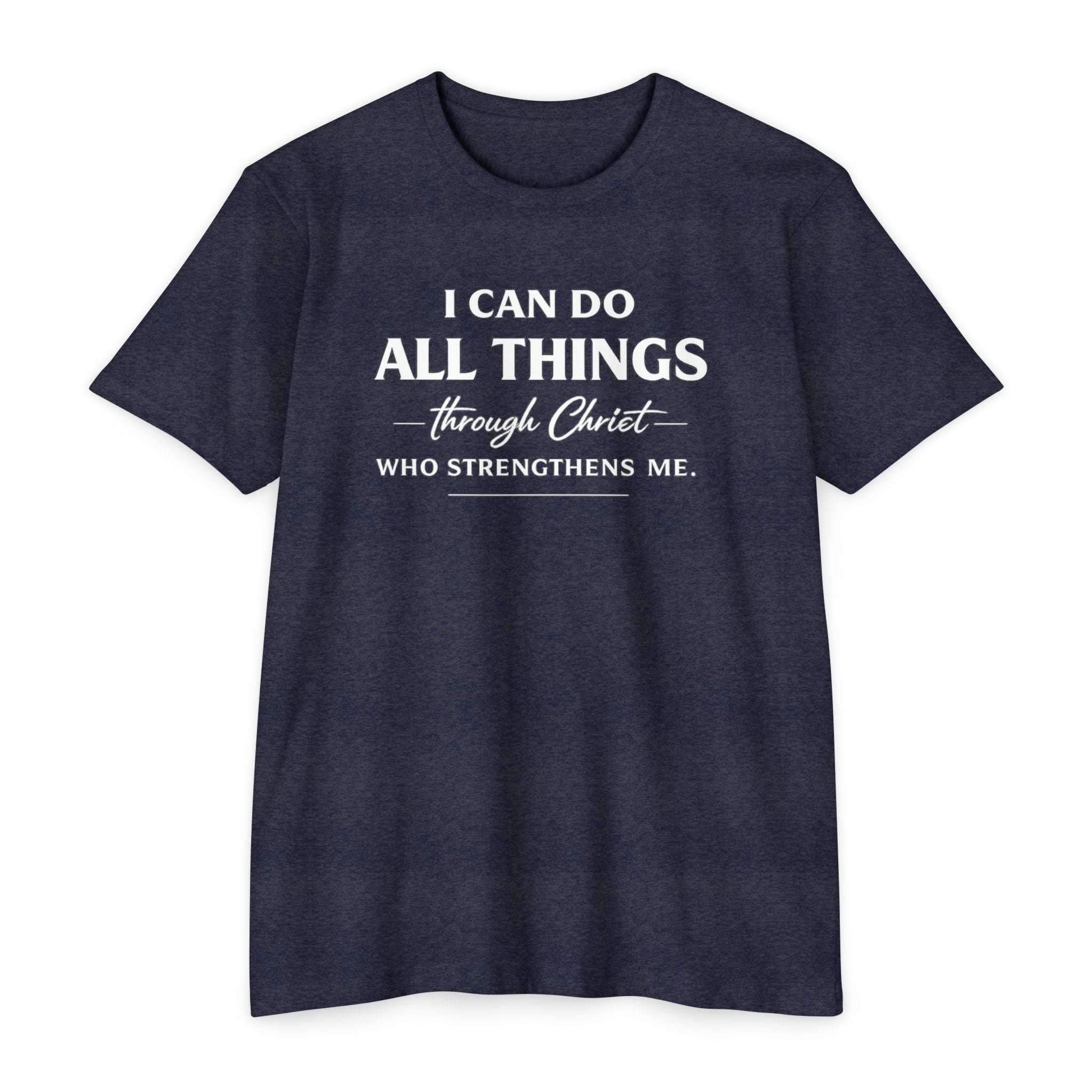 Womens "I Can Do All Things" Christian Scripture Tee |