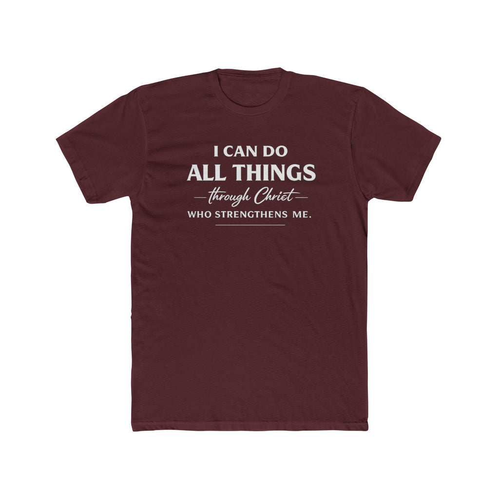 I Can Do All Things Christian Shirt | Crew Tee, Faith Typography