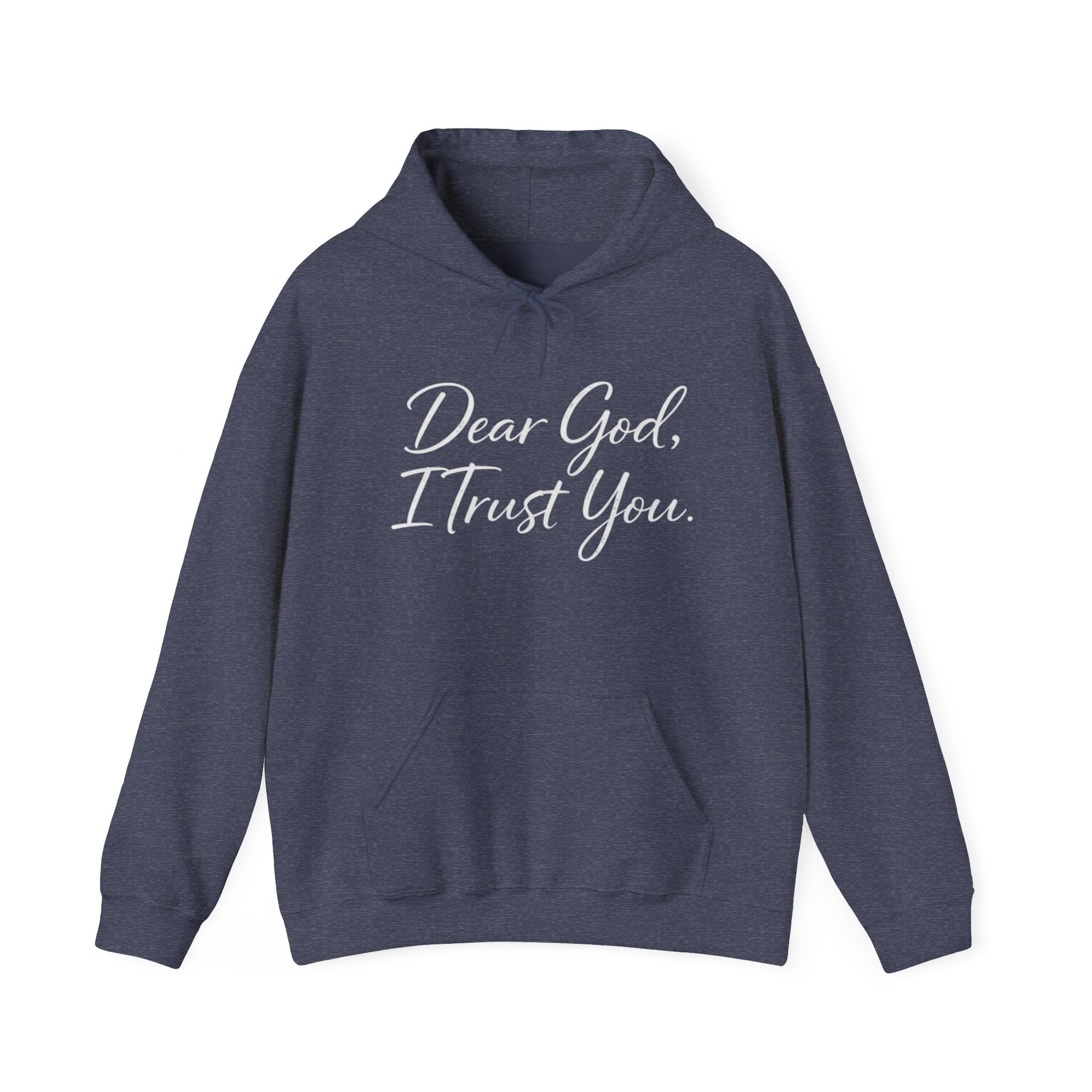 Mens Dear God I Trust You Hoodie — Faith Inspirational Pullover