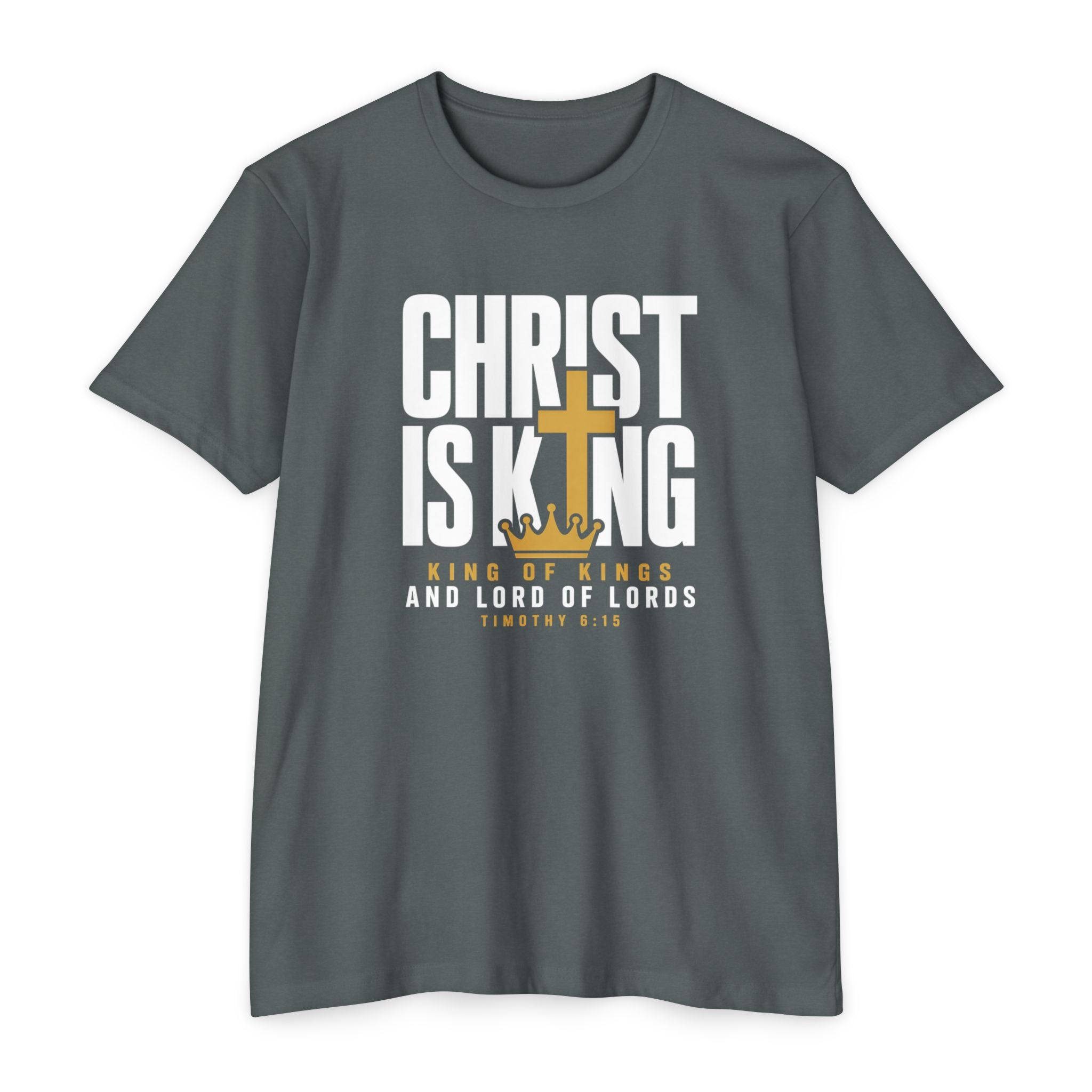 Mens 7Christian 'Christ Is King' T-Shirt — King of Kings Faith Tee