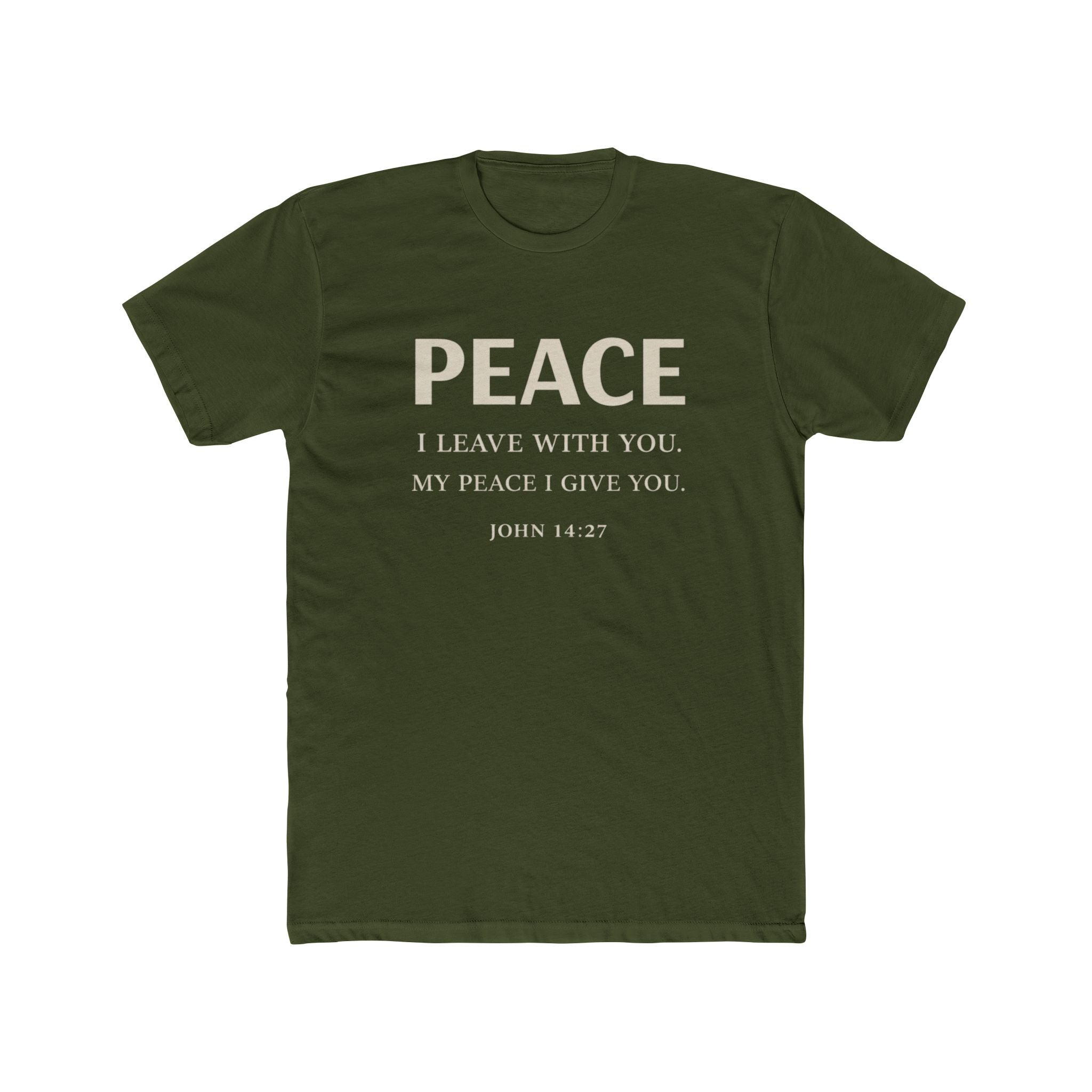 Mens Dove Flight Tee — Soft White T‑Shirt with Soaring Dove Graphic