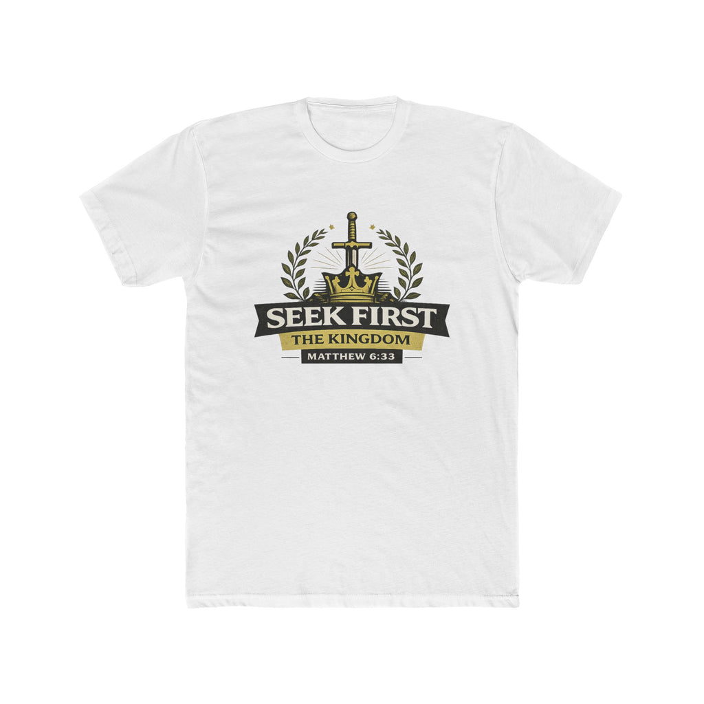 Seek First the Kingdom Tee | Matthew 6:33 Christian T-Shirt