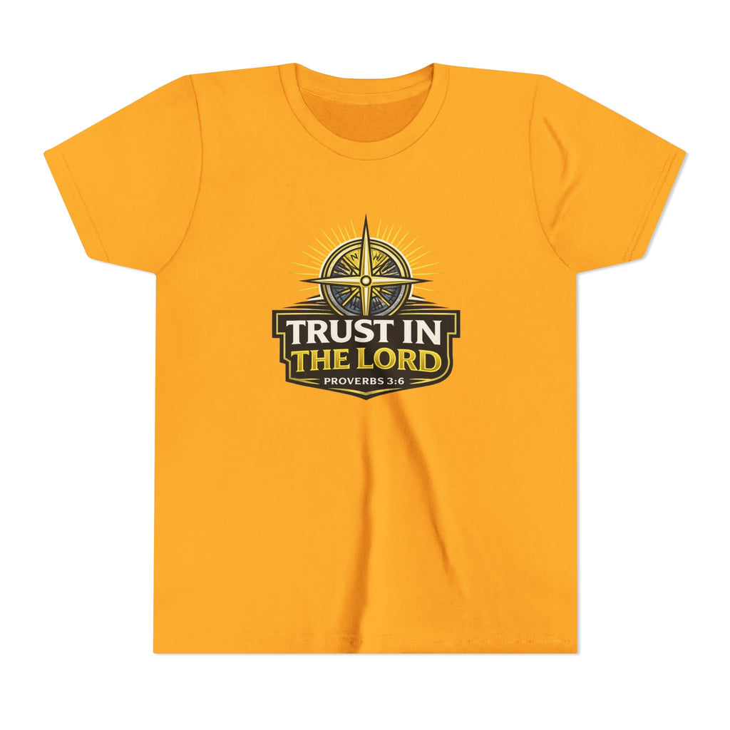 Youth Tee - "Trust in the Lord" Compass Design (Proverbs 3:5-6)