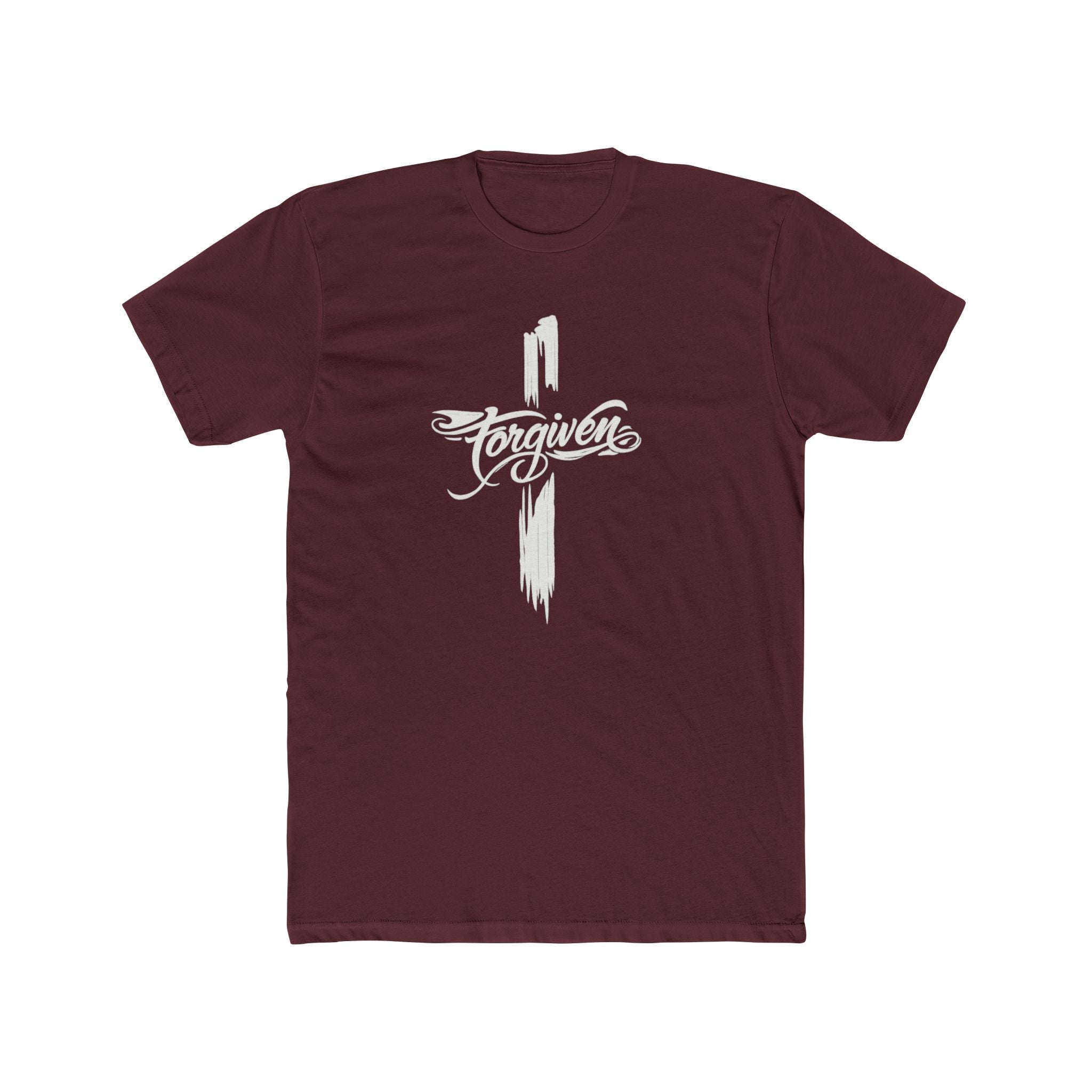 Faith Cross Script T-Shirt | Religious Christian Tee