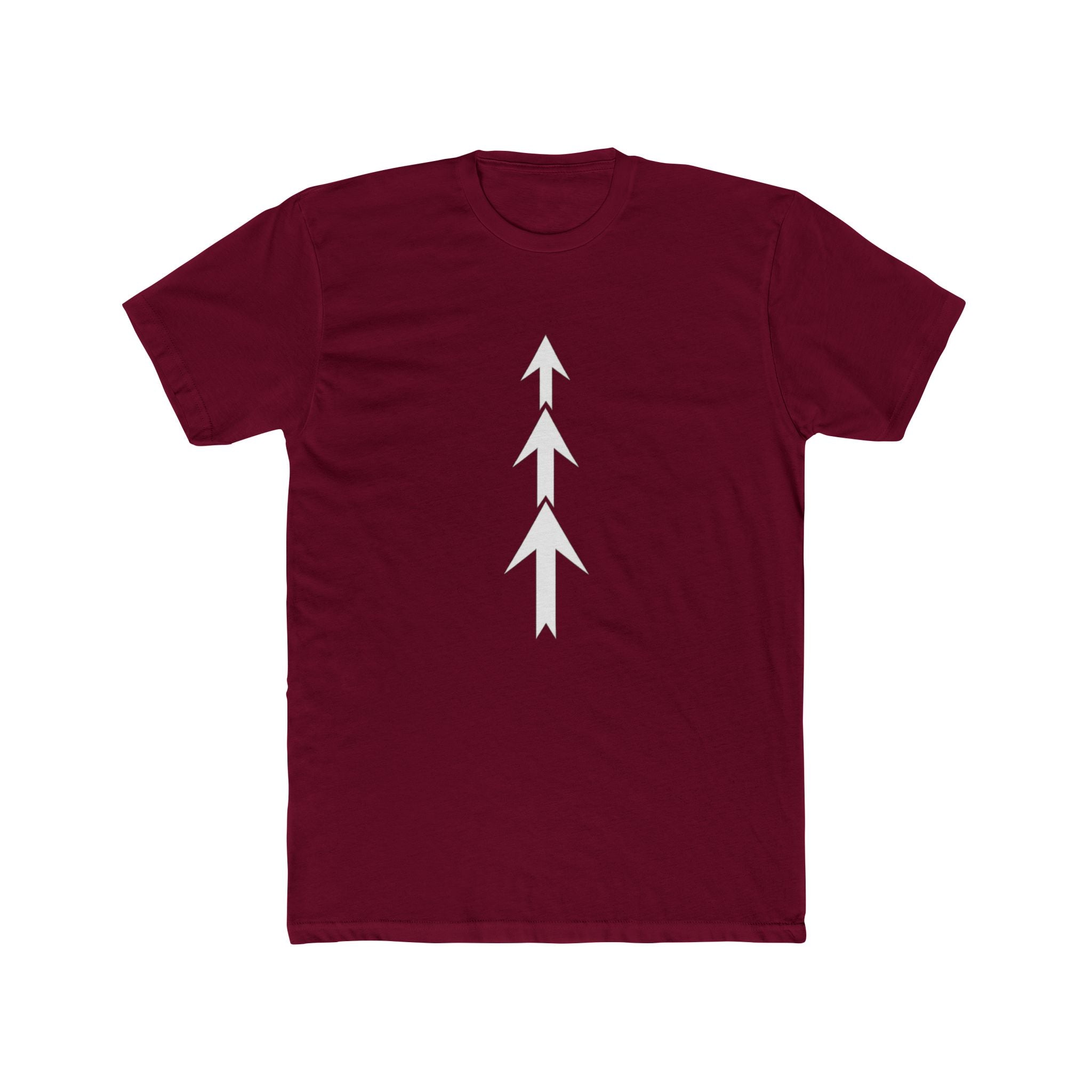 Three Arrows Vertical Tee | Minimal Arrow Graphic T-Shirt
