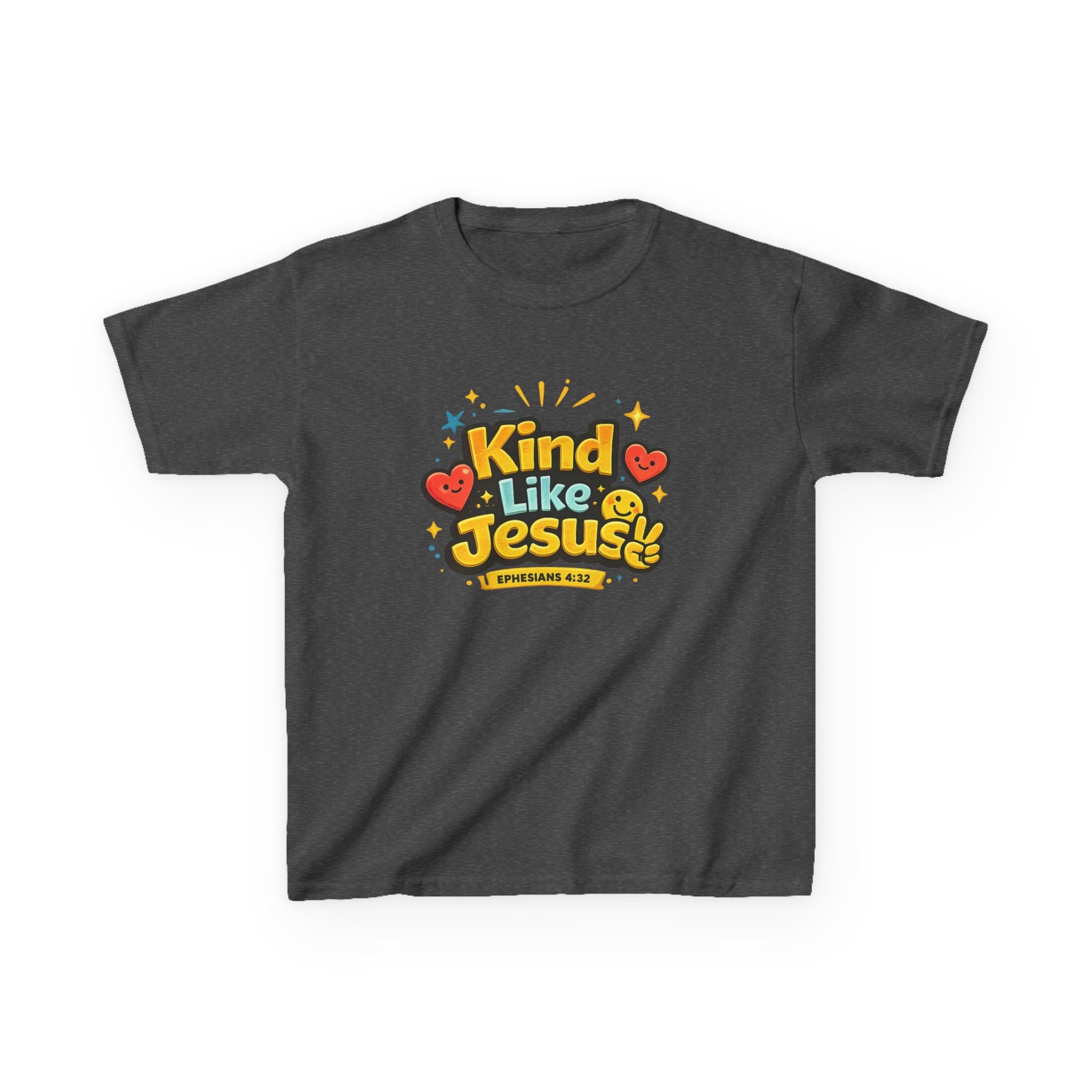 Kids Tee — "Kind Like Jesus" Cute Christian Graphic Shirt