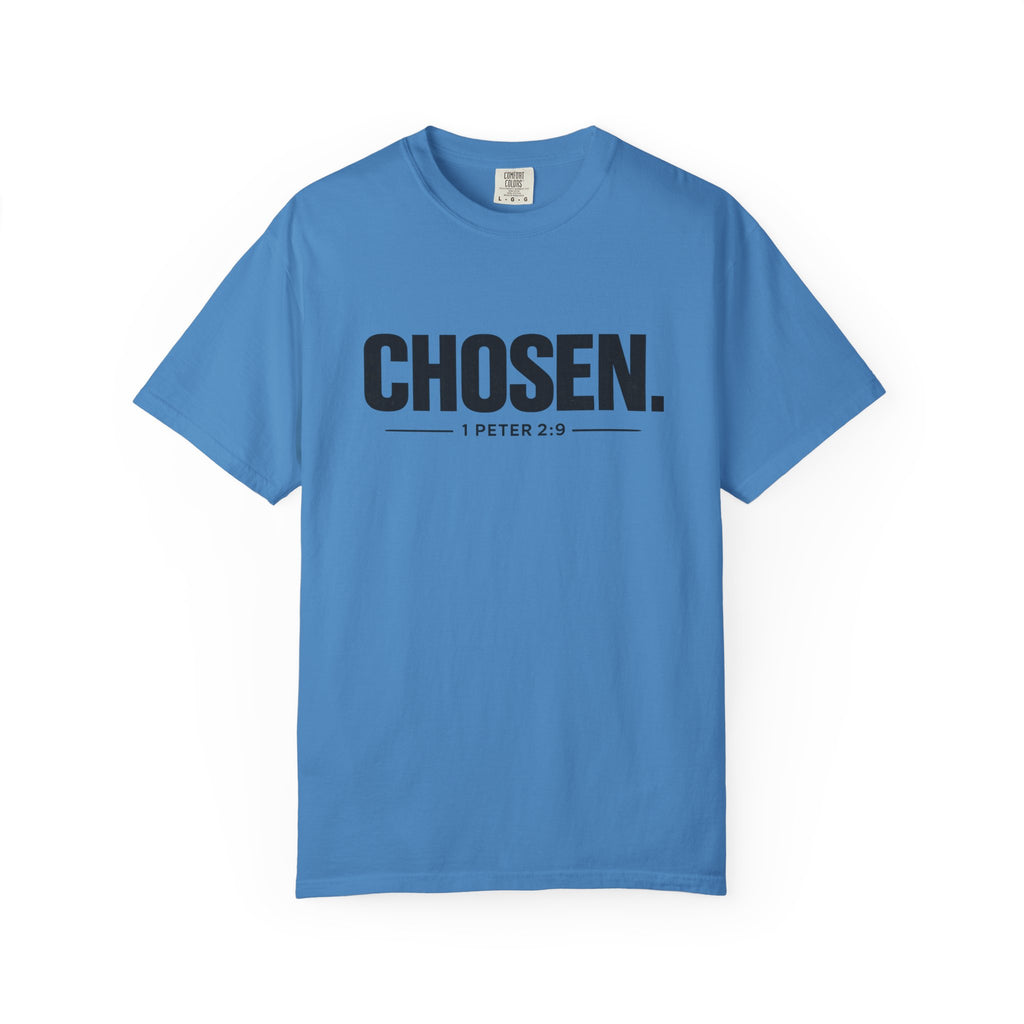 Chosen. T-Shirt — Christian Faith Graphic Tee (1 Peter 2:9)