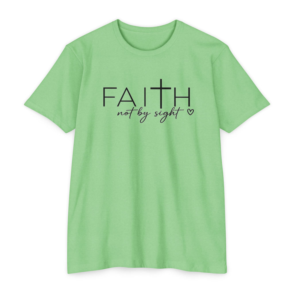 Womens Not By Sight  Faith Graphic T‑Shirt