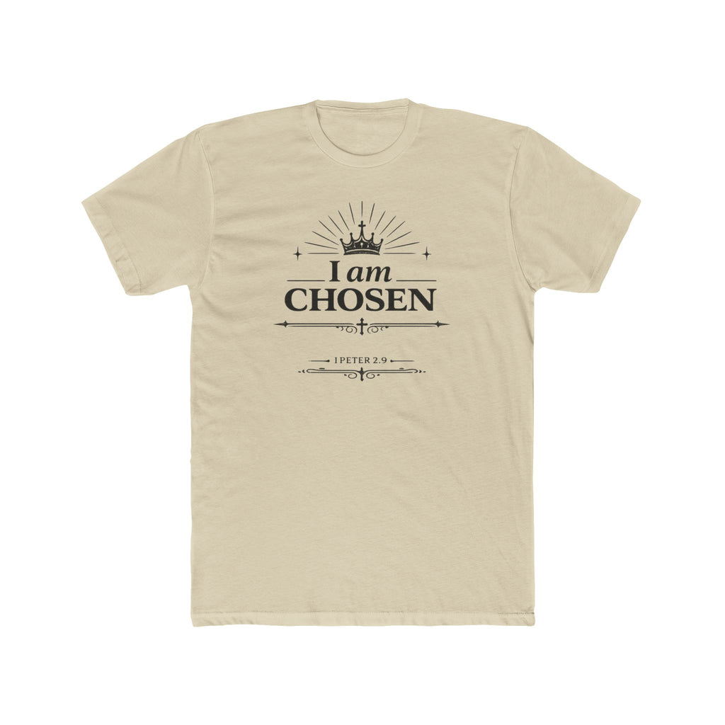 I Am Chosen T-Shirt | Crown Typography, Inspirational Scripture Tee