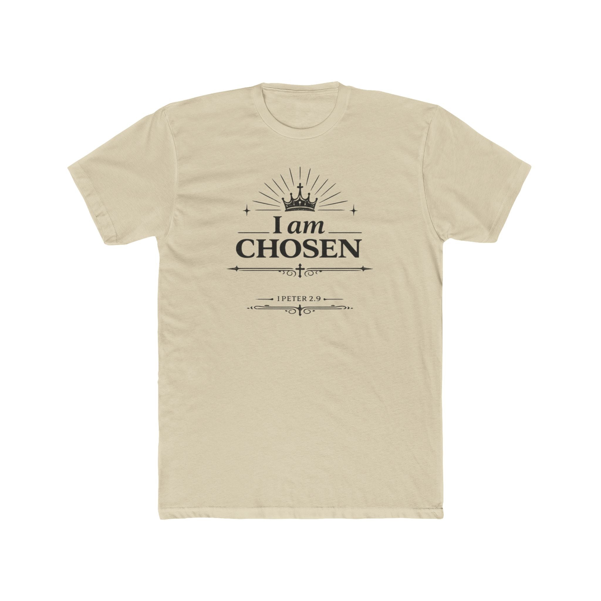 I Am Chosen T-Shirt | Crown Typography, Inspirational Scripture Tee