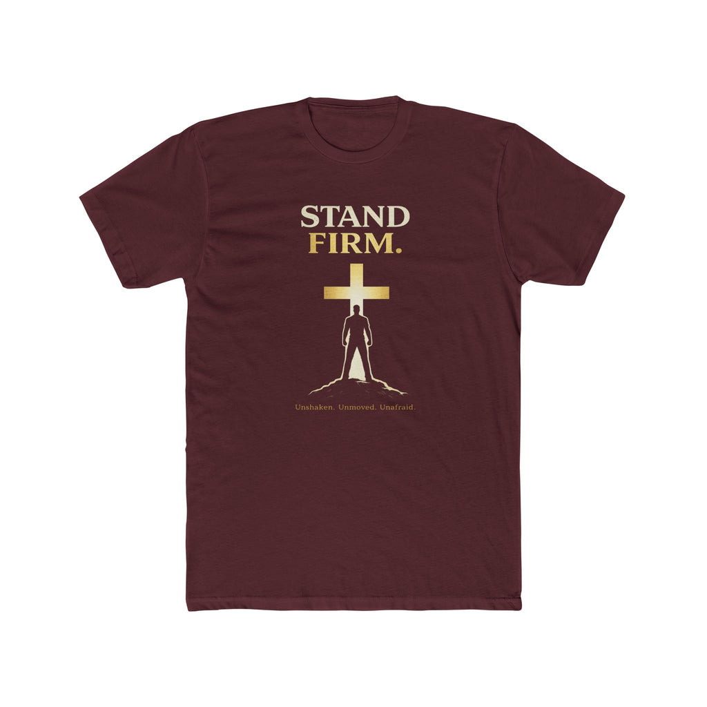 Stand Firm Cross silhouette T-Shirt | Christian faith shirt