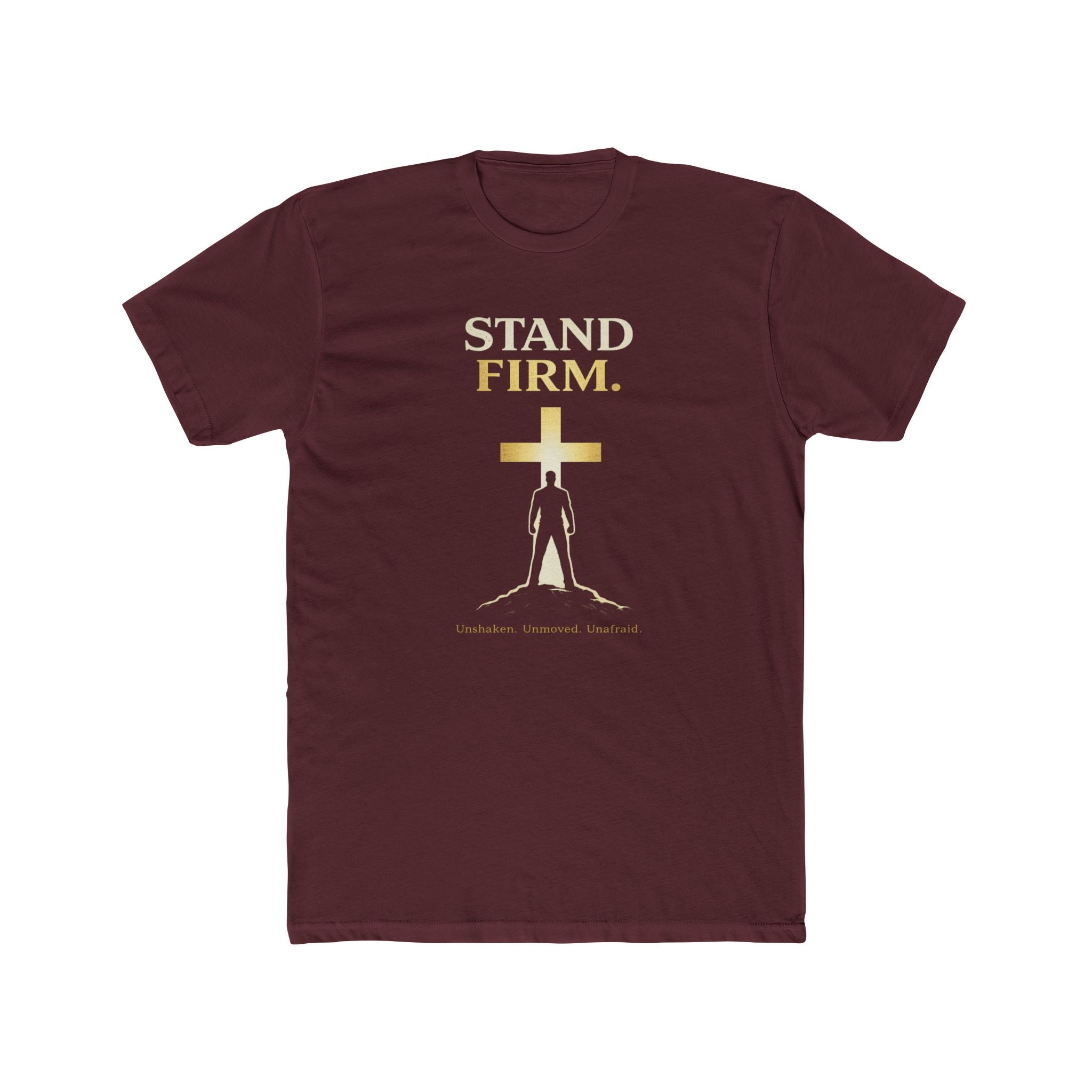 Stand Firm Cross silhouette T-Shirt | Christian faith shirt