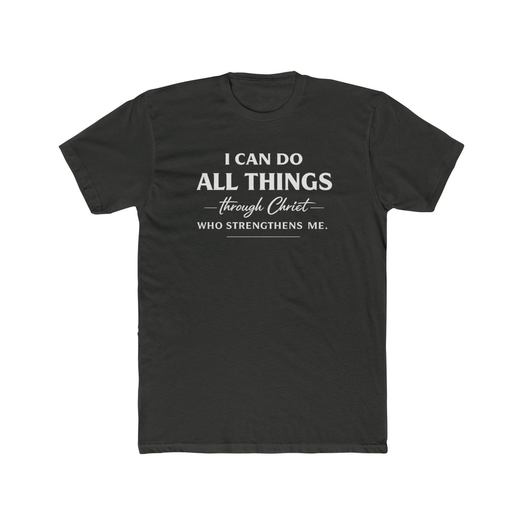 I Can Do All Things Christian Shirt | Crew Tee, Faith Typography
