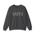Womens Faith Graphic Sweatshirt  Inspirational Faith Crewneck