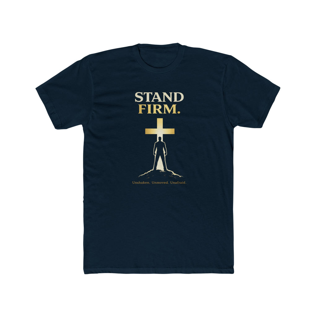 Stand Firm Cross silhouette T-Shirt | Christian faith shirt
