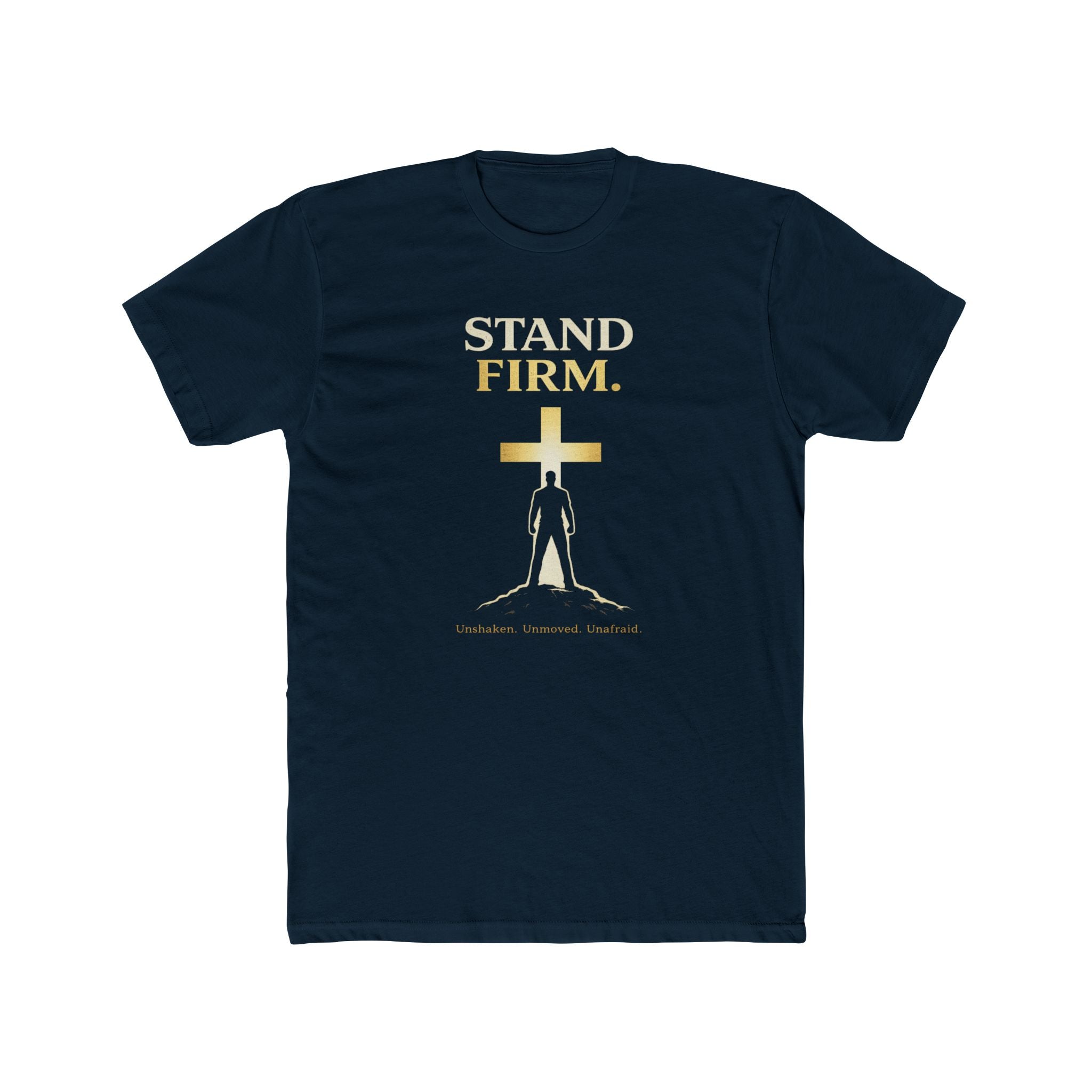 Stand Firm Cross silhouette T-Shirt | Christian faith shirt