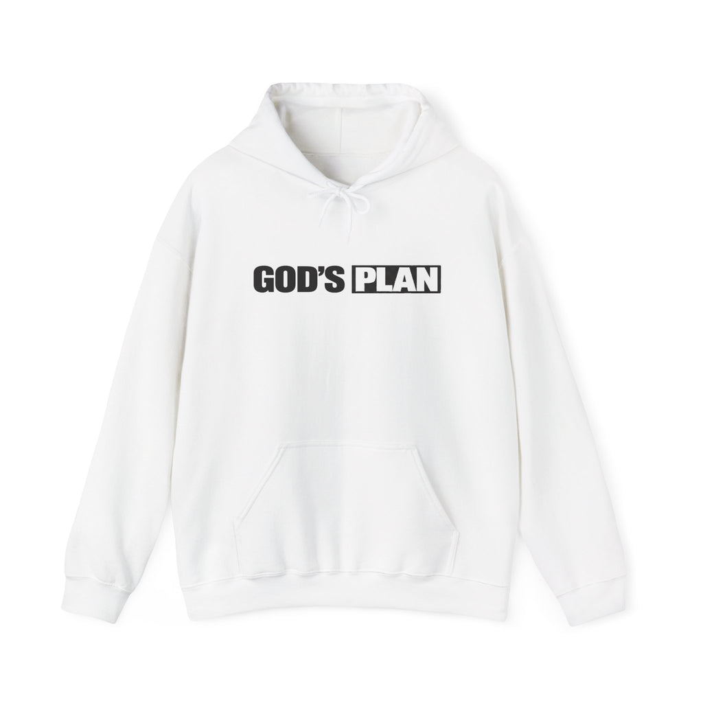 God's Plan Hoodie — Minimal Faith Graphic Hooded Sweatshirt