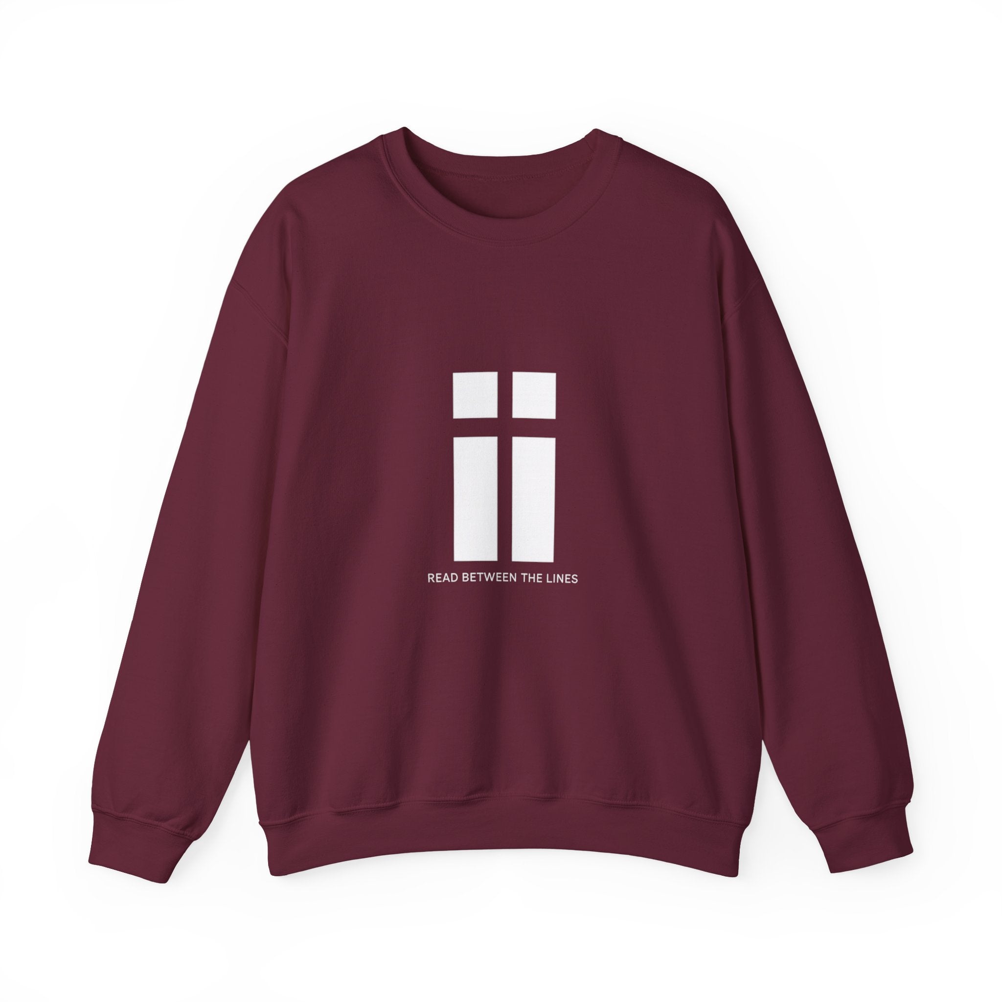 Womens Minimalist 'Read Between The Lines' Crewneck Sweatshirt