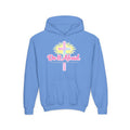 Youth Hoodie — "Do It Afraid" Christian Cross Inspirational Sweatshirt (Joshua 1:9)
