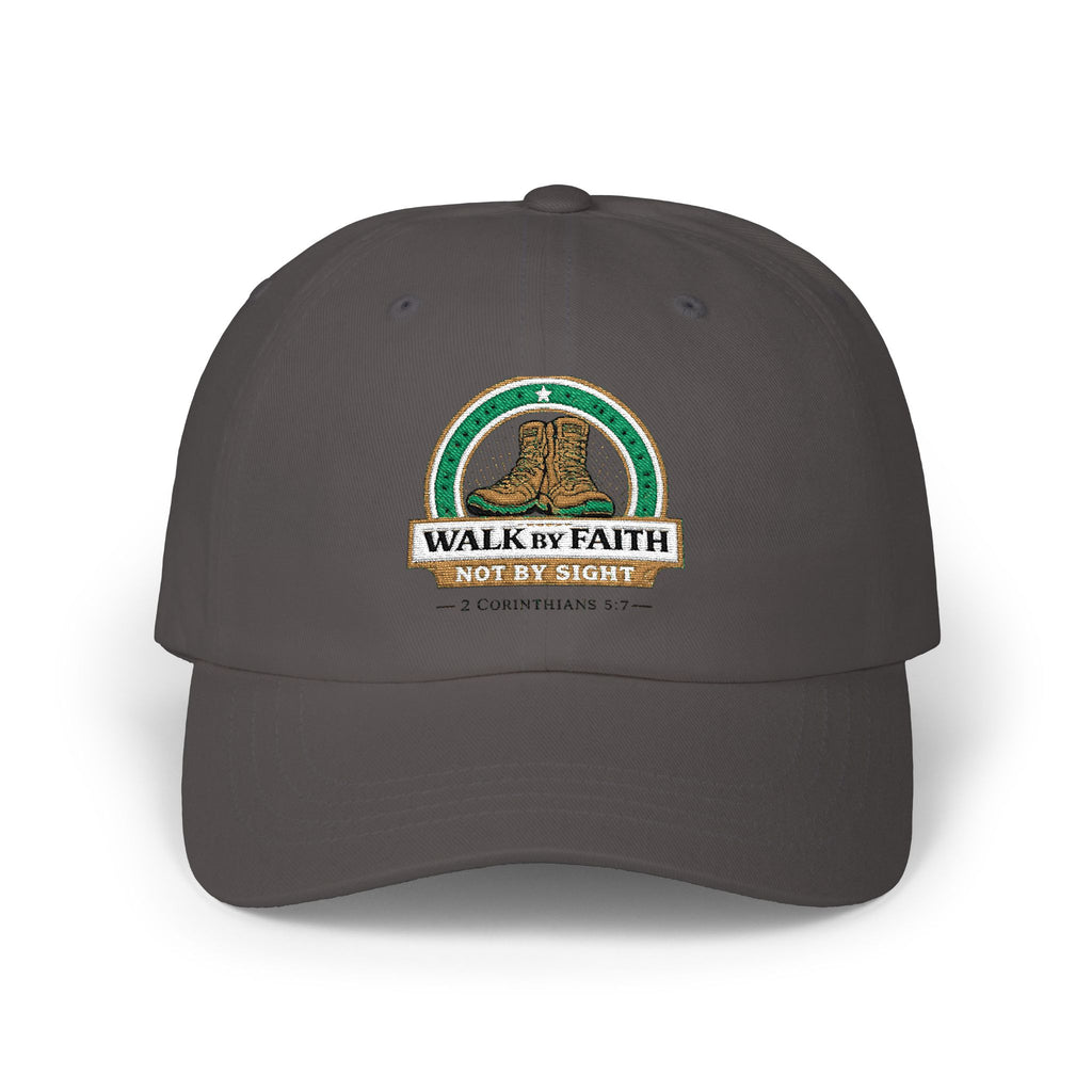 Dad Cap  "Walk by Faith Not by Sight" Embroidered Christian Baseball Hat