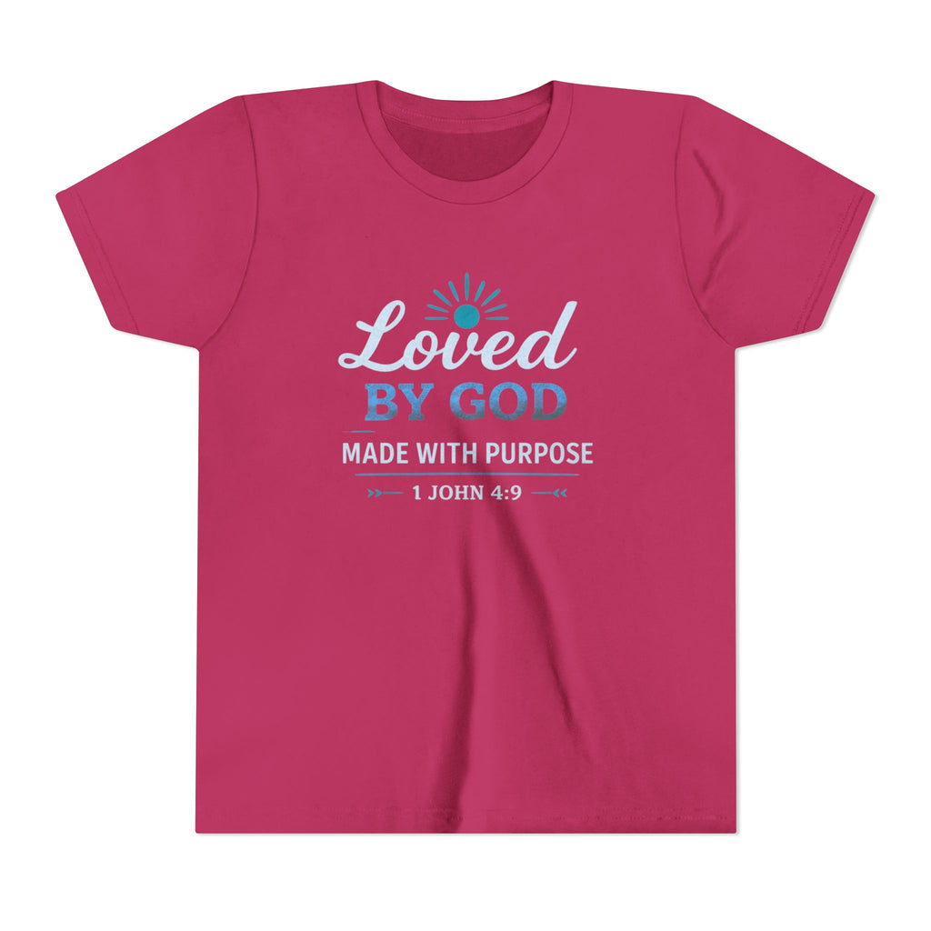 Boys Youth Short Sleeve Tee "Loved By God"