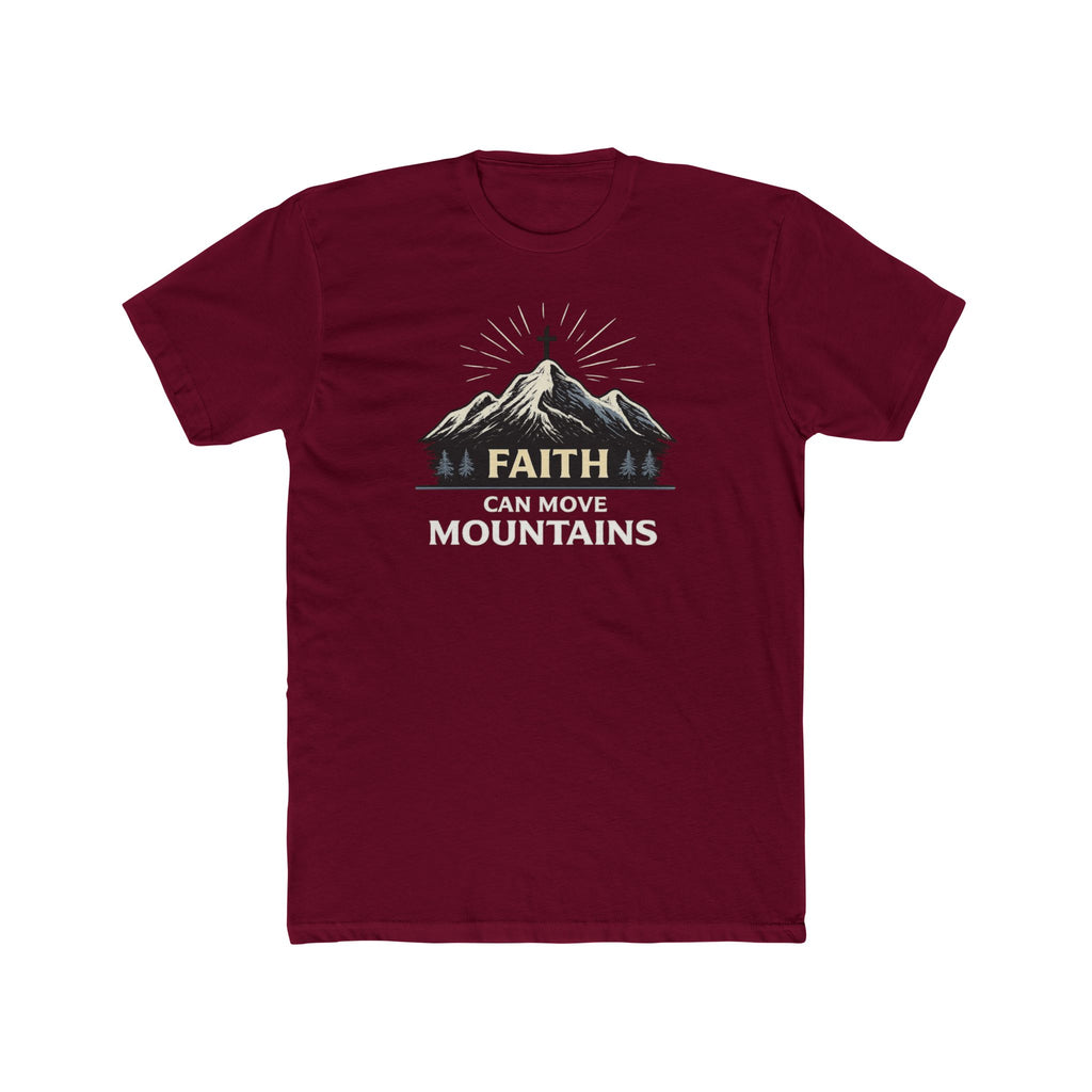 Faith Can Move Mountains T-Shirt | Mountain Graphic Tee, Inspirational Christian Shirt