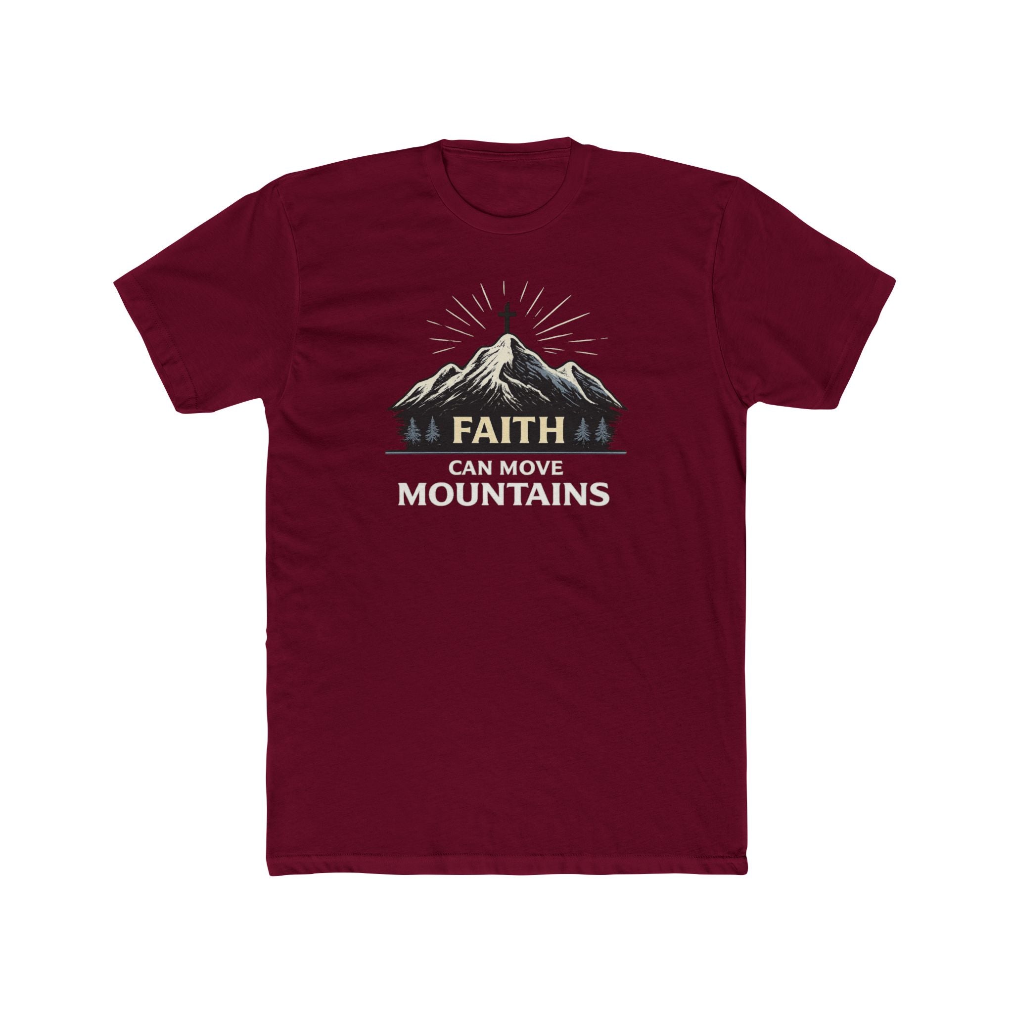 Faith Can Move Mountains T-Shirt | Mountain Graphic Tee, Inspirational Christian Shirt