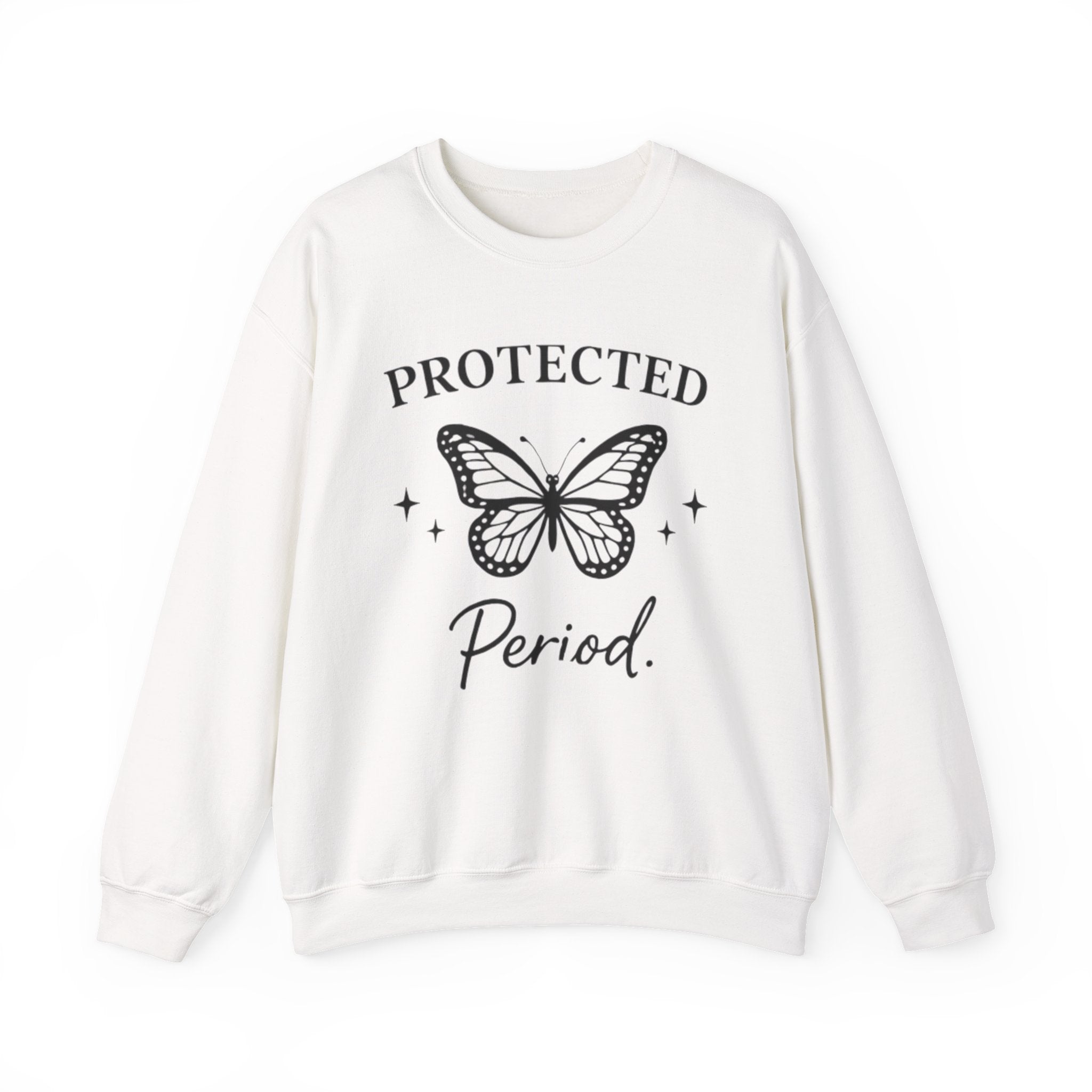 Womens Protected. Period. Crewneck Sweatshirt
