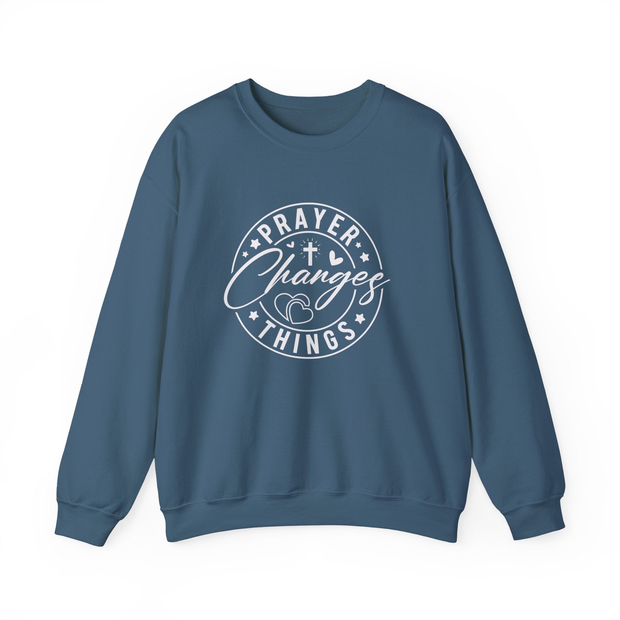 Prayer Changes Things Sweatshirt — Inspirational Christian Crewneck