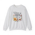 Women of Faith Rise Up Sweatshirt — Floral Christian Crewneck
