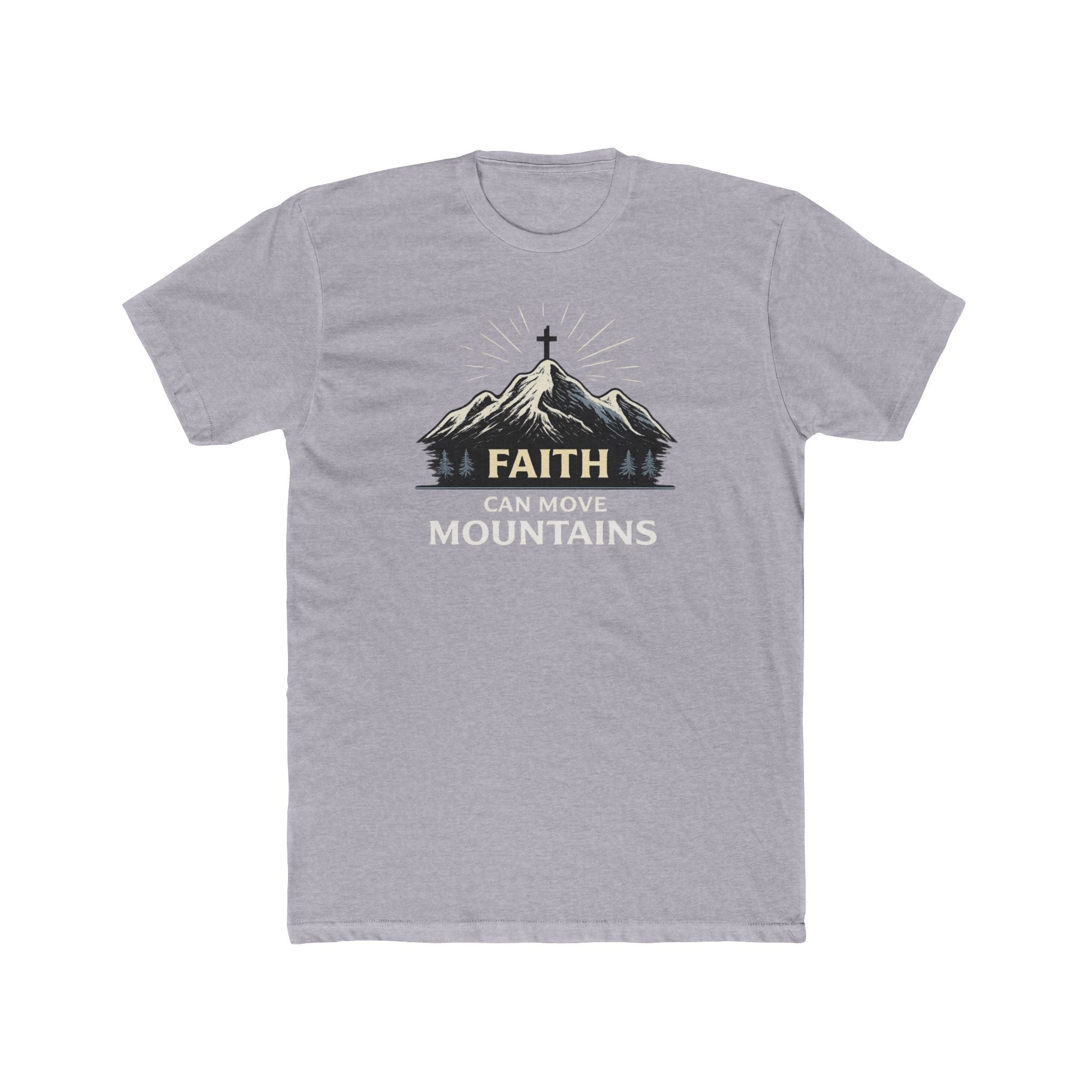Faith Can Move Mountains T-Shirt | Mountain Graphic Tee, Inspirational Christian Shirt