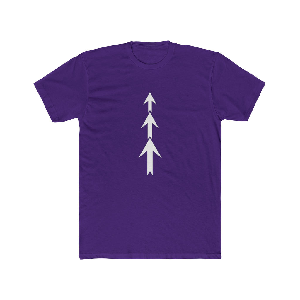 Three Arrows Vertical Tee | Minimal Arrow Graphic T-Shirt