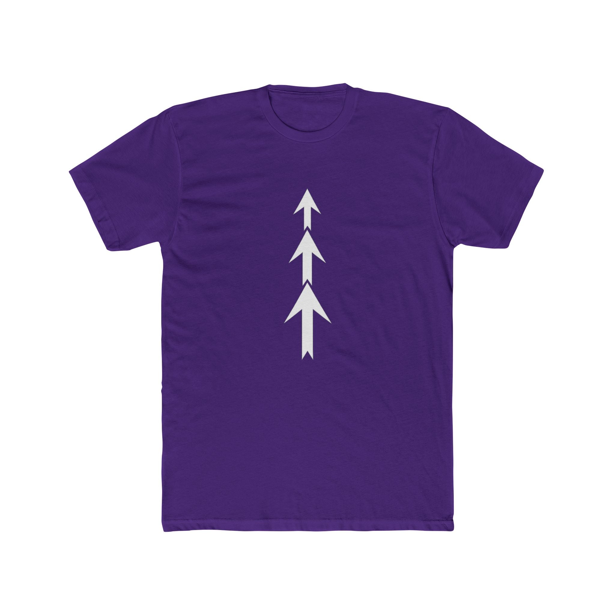 Three Arrows Vertical Tee | Minimal Arrow Graphic T-Shirt
