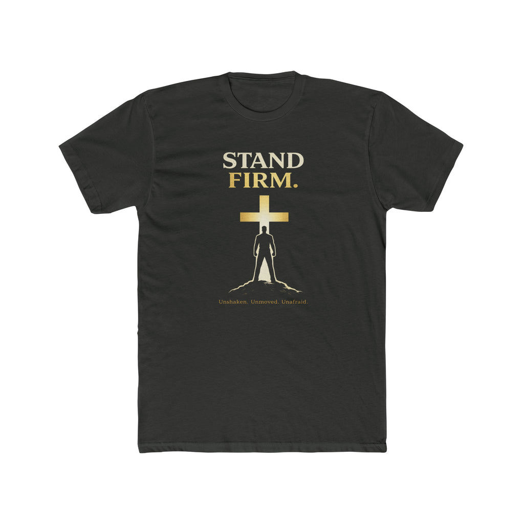 Stand Firm Cross silhouette T-Shirt | Christian faith shirt