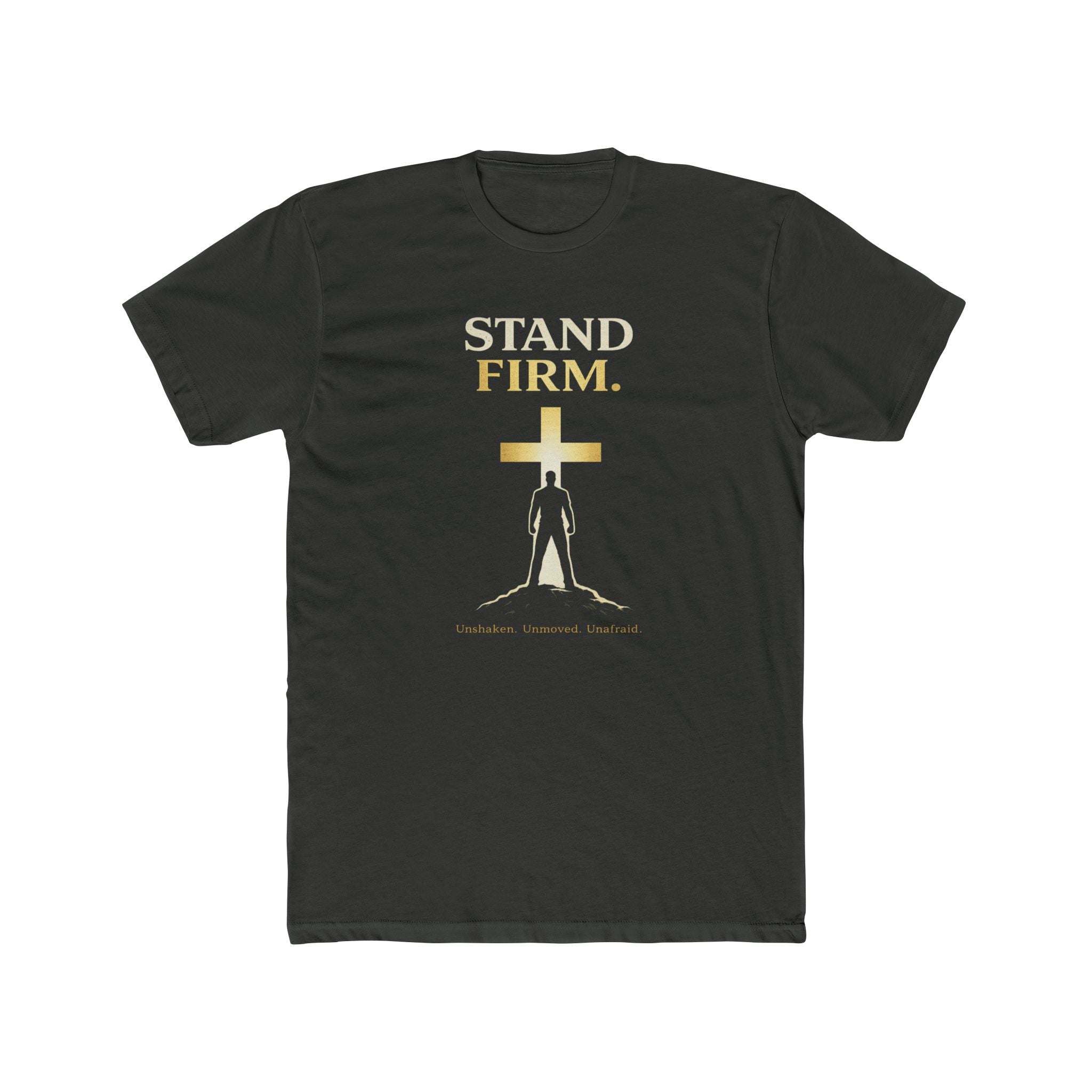 Stand Firm Cross silhouette T-Shirt | Christian faith shirt