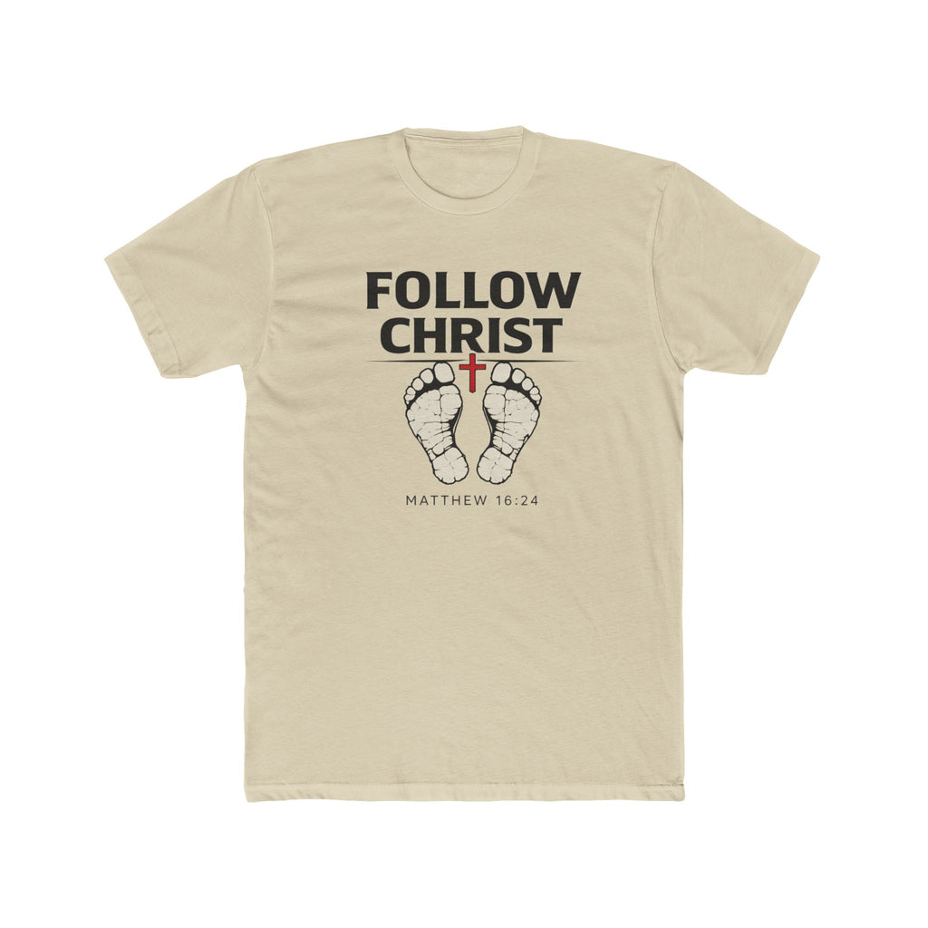 Follow Christ T‑Shirt — Matthew 16:24 Christian Faith Tee