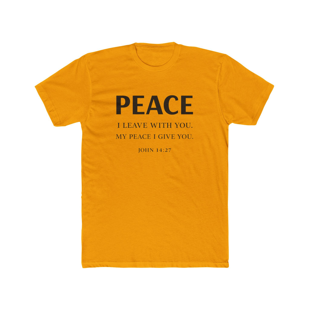 Mens Dove Flight Tee — Soft White T‑Shirt with Soaring Dove Graphic