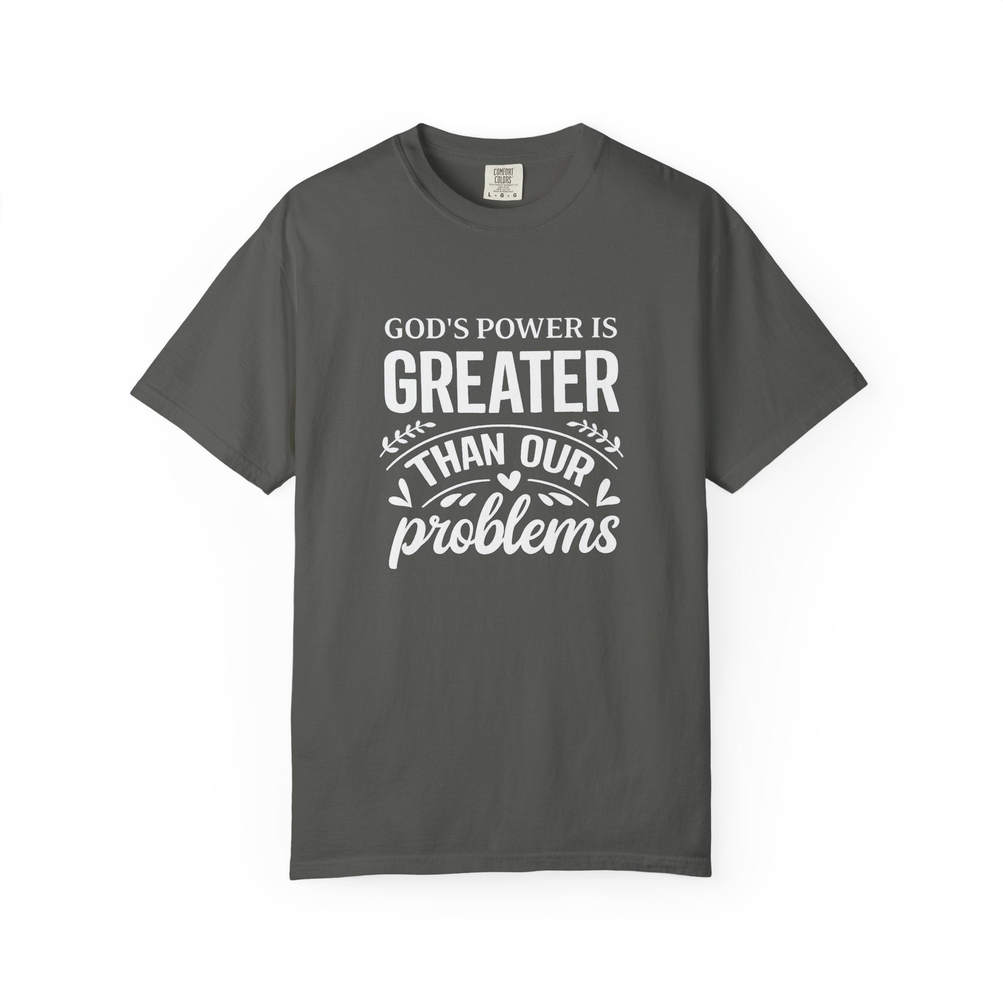 God's Power Is Greater Than Our Problems T-shirt | Christian Faith Tee