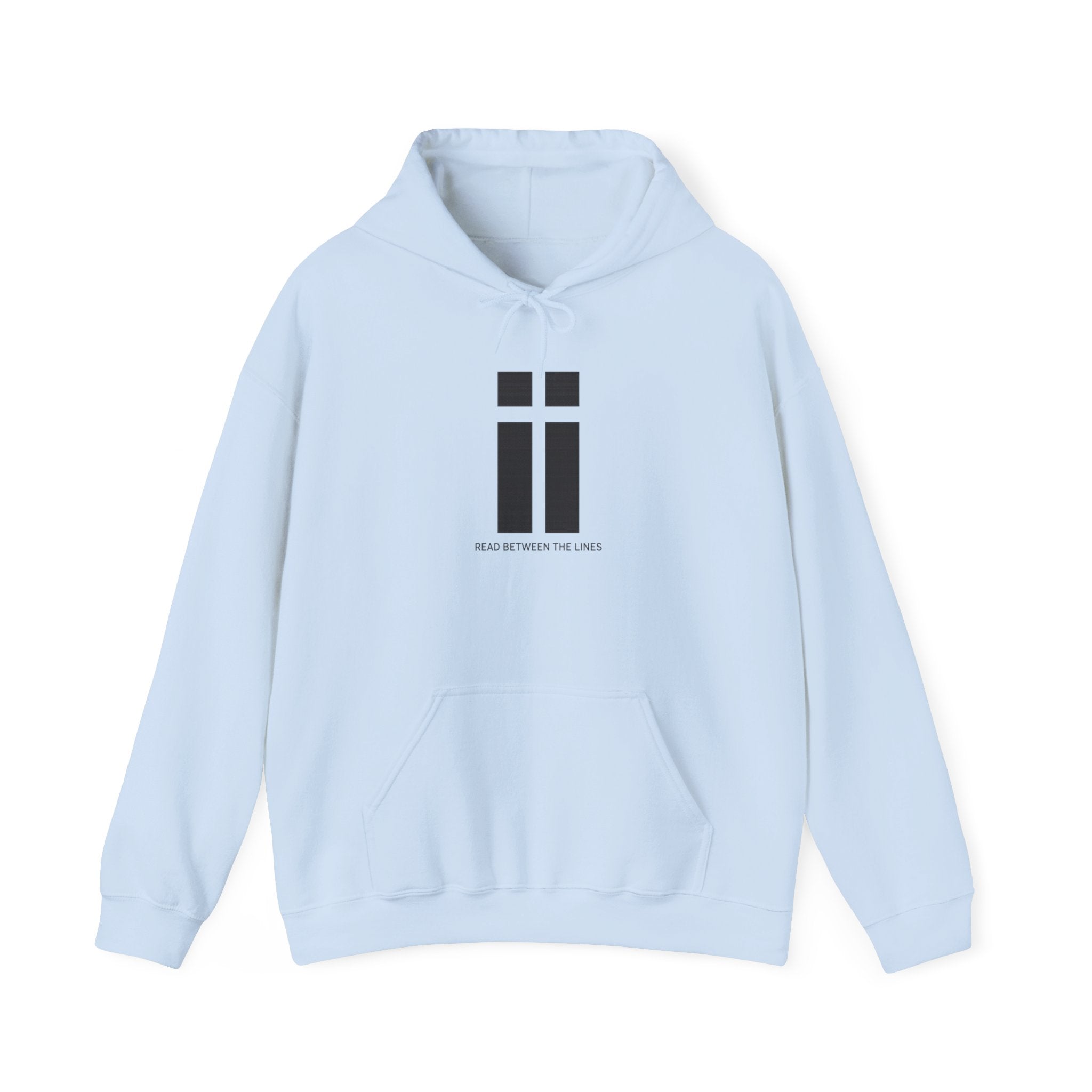 Womens Minimalist 'ii' Logo Hoodie Subtle Monochrome Graphic Pullover
