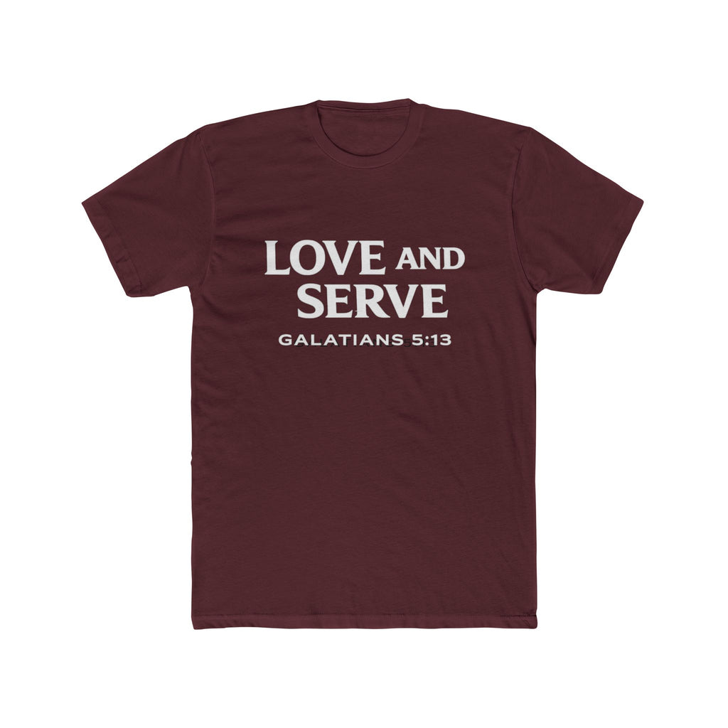 Love and Serve Tee — Christian Galatians 5:13 Inspirational T-Shirt