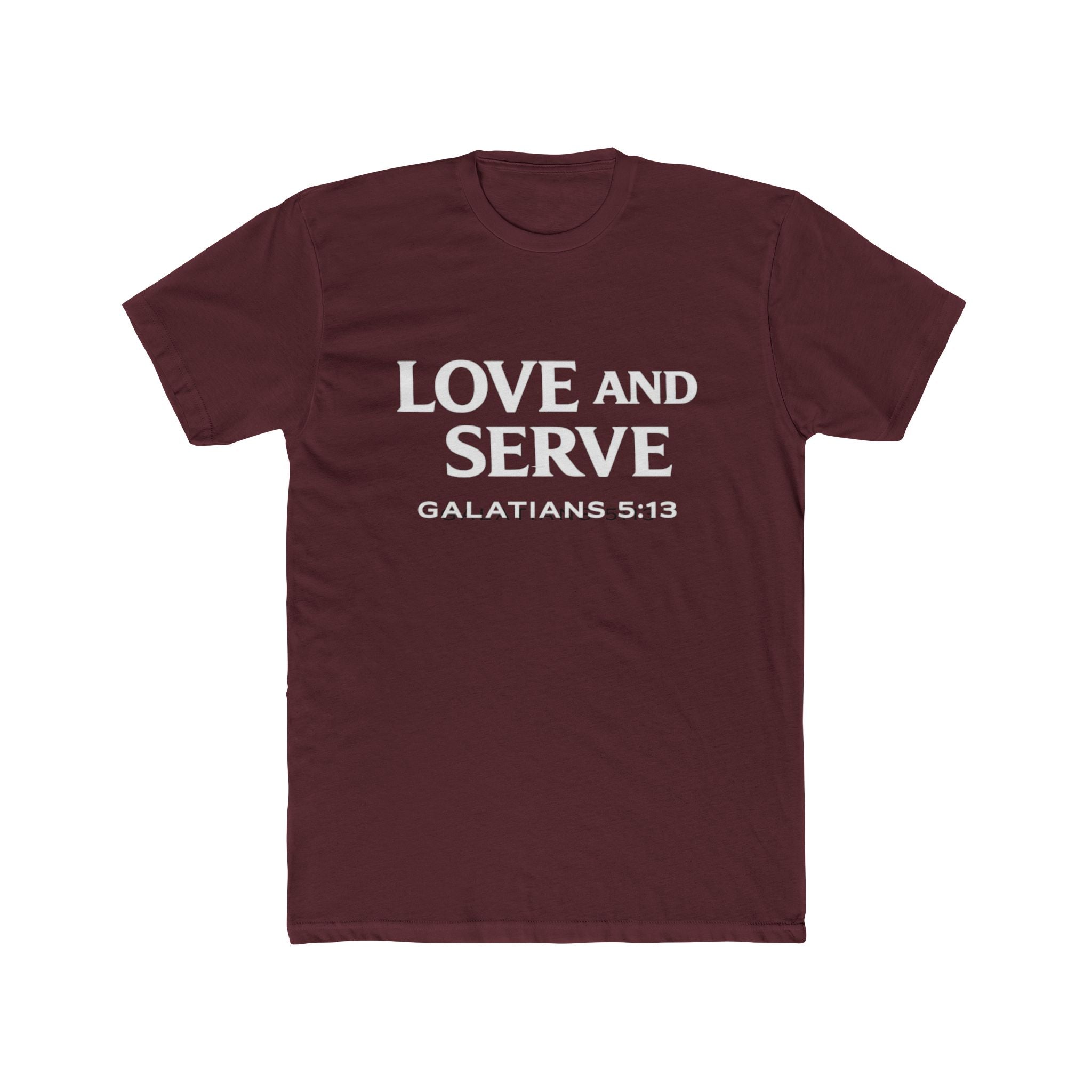 Love and Serve Tee — Christian Galatians 5:13 Inspirational T-Shirt