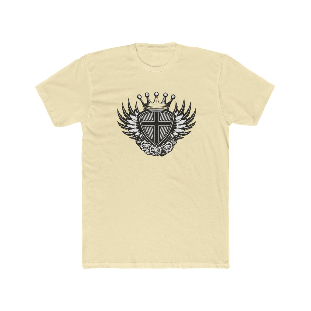 Crowned Winged Shield Tee | Rose Emblem Crest T-Shirt