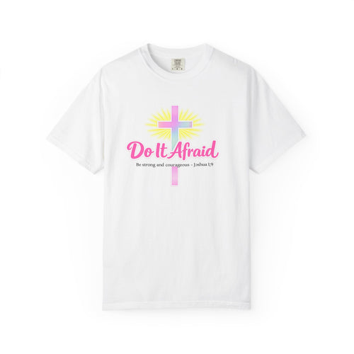 "Do It Afraid" Cross T-Shirt | Inspirational Christian Faith Shirt