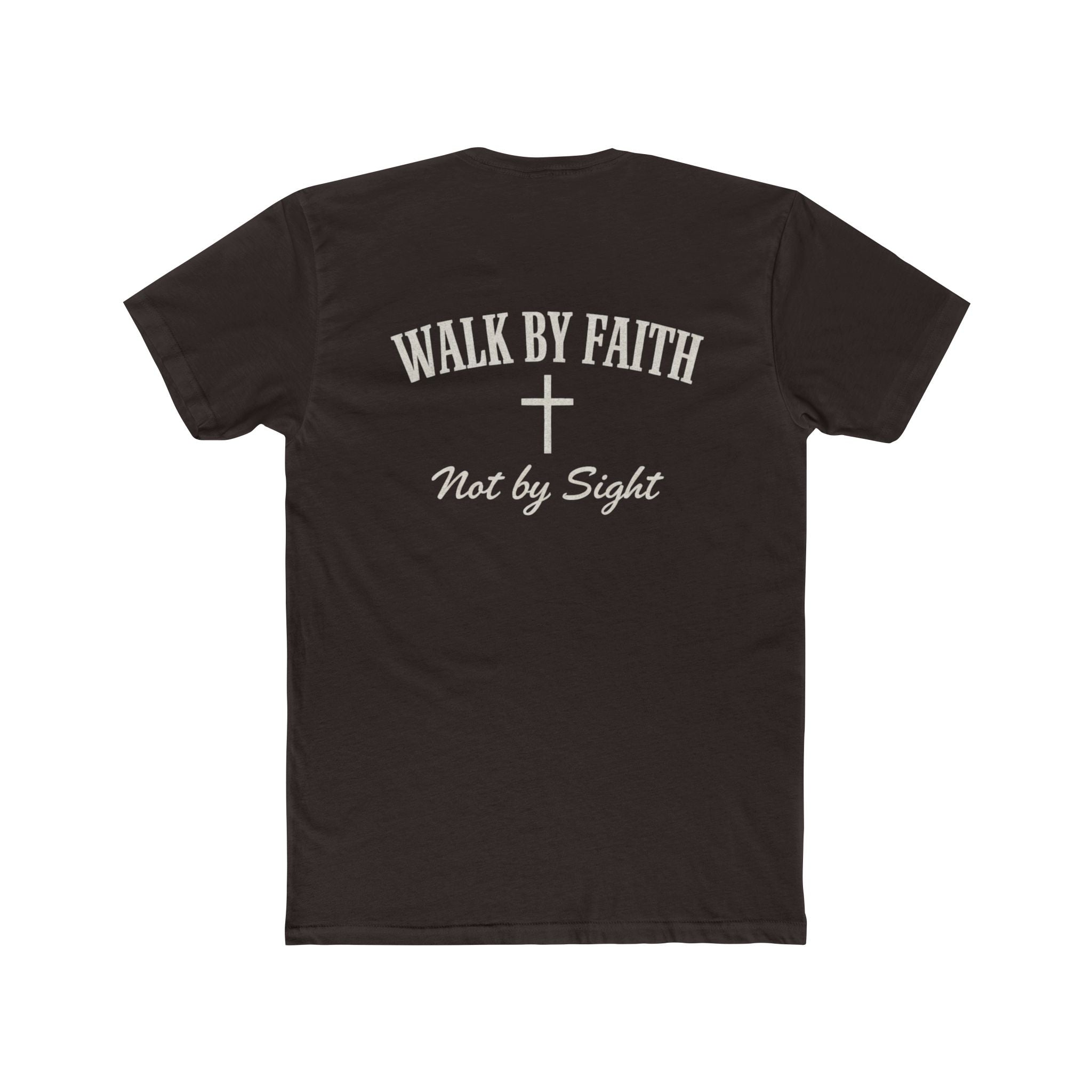 Walk By Faith Tee — 2 Corinthians 5:7 Christian T-Shirt, "Not by Sight" Inspirational Tee