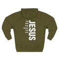 Jesus Vertical Text Hoodie — The Way The Truth The Life Christian Hoodie