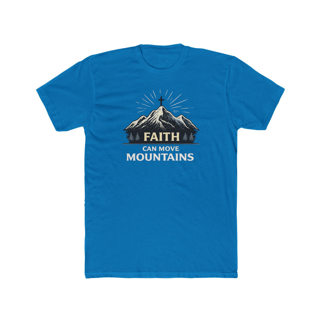Faith Can Move Mountains T-Shirt | Mountain Graphic Tee, Inspirational Christian Shirt