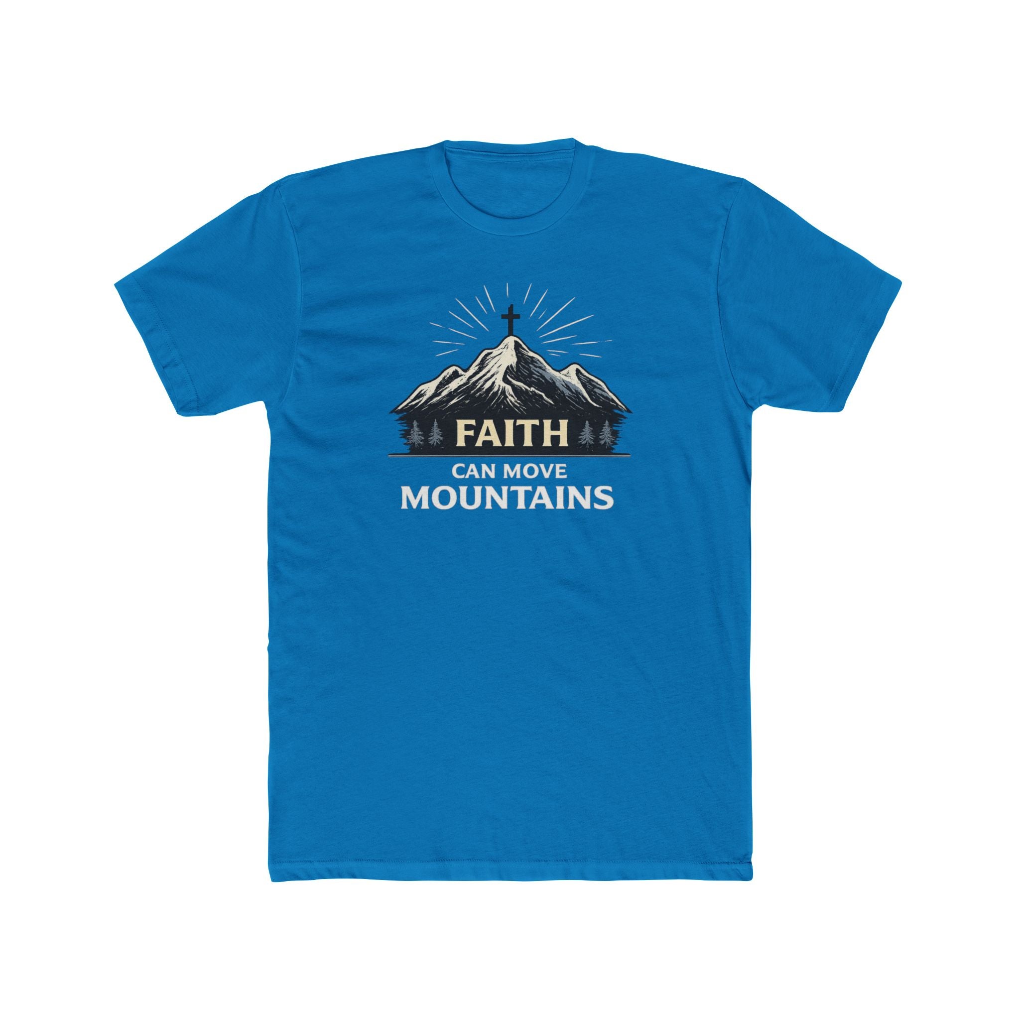 Faith Can Move Mountains T-Shirt | Mountain Graphic Tee, Inspirational Christian Shirt